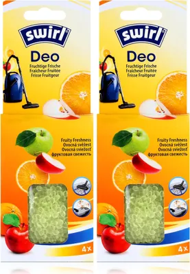 Produktbild von Swirl Deo für Staubsauger Fruchtige Frische -4 Beutel Staubsaugerduft (2er Pack)