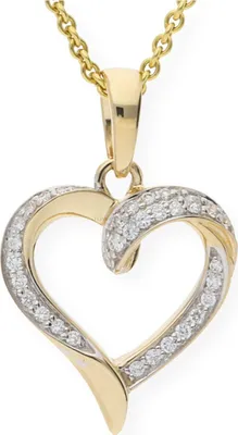 Produktbild von Kettenanhänger Gold 585 Zirkonia JL10-02-0577 JuwelmaLux