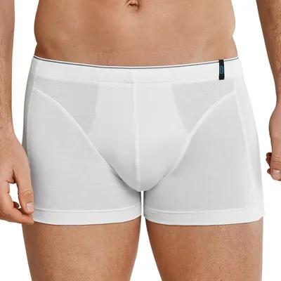 Zdjęcie produktu dla Szorty męskie SCHIESSER - Bawełna Stretch, Jednokolorowe, Seria 95/5 XXL (XX-Large) białe