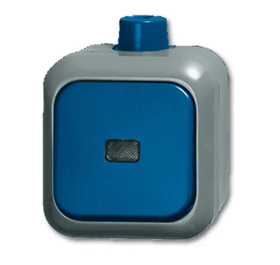 Produktbild von BUSCH JAEGER 2CKA001084A0854 - Wippschalter - Blau - Grau - IP66 - RoHS CE - 250 V - 74 mm