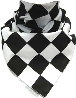 Produktbild von Bandana Halstuch Schachbrett, Bandana Headscarf Scarf Checkerboard Pattern, Bandana pañuelo bufanda Patrón de tablero de ajedrez