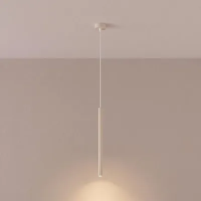 Image de Suspension ARCHE 1 beige 1xG9 8W acier 120x8x8cm Sollux Lighting