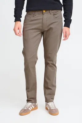 Produktbild von Blend BHRodney Herren Chinohose Hose Pants mit Knopfleiste und Reißverschluss Eingrifftaschen leicht elastisch Label-Details Gürtelschlaufen Baumwollmischung Slim fit