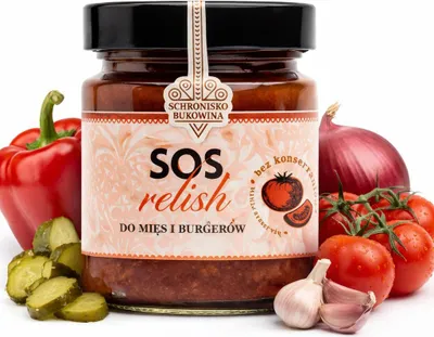 Produktbild von Relish-Sauce für Fleisch und Burger 210 g - Schronisko Bukowina