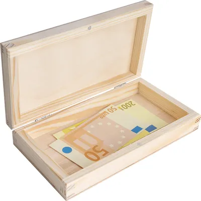 Image de Creative Deco Boîte de Rangement en Bois à Stylos - 18 x 10 x 3,5 cm