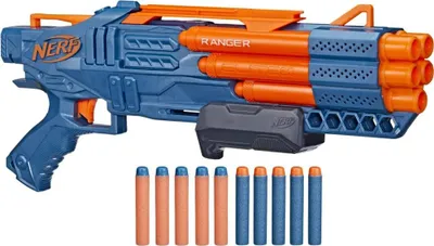 Produktbild von NERF Elite 2.0 Ranger PD-5 Blaster, mit 5 Läufen, 10 Elite Darts, einfache Handh