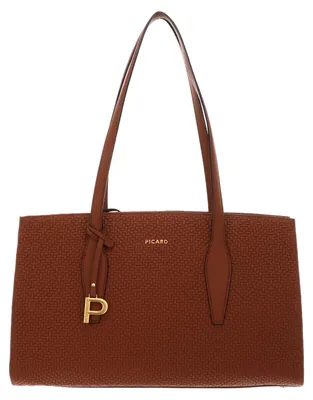 Zdjęcie produktu dla Skórzana torba na ramię PICARD Day Trip Shopper w kolorze koniakowym