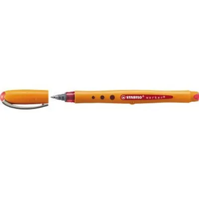 Image de Stylo roller STABILO Worker+ fin, 0,3 mm, rouge