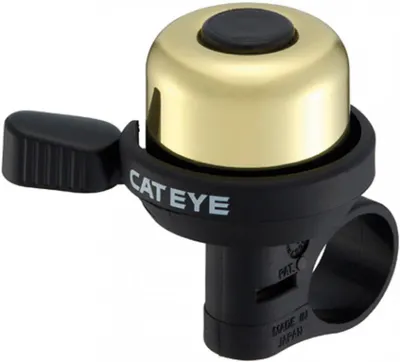 Produktbild von CATEYE Klingel Wind Bell PB-1000 Gold Gold - edle Fahrradklingel mit warmem K...