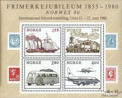 Produktbild von Briefmarken Norwegen 1980 Mi Block3 (kompl.Ausg.) gestempelt NORWEX 1980