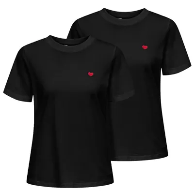 Produktbild von JDY Damen JDYPISA LIFE S/S PRINT TOP JRS | 2er oder 3er SPARPACK