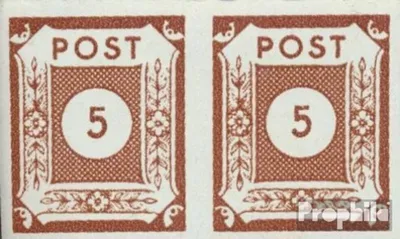 Produktbild von Briefmarken Sowjetische Zone (All.Bes.) 1945 Mi 42IV, Kerbe oben in der 5 (Feld 55) postfrisch Ziffer im Kreis