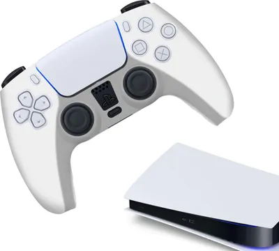 Immagine prodotto di Custodie e skin per PS5, PlayStation 5 - Custodia da gioco performante - Coperture morbide - Accessori per controller antiscivolo - Grip bianco