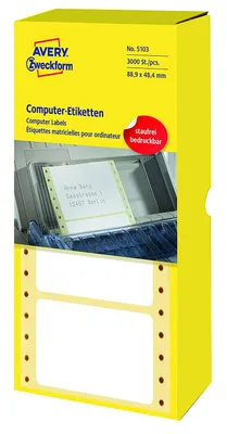 Image de Avery 5103 - Etiketten - 48,4 x 88,9 mm - 3000 Etikett(en) (1 Rolle(n) x 3000) (5103)