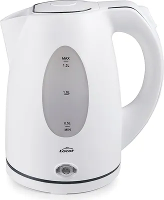 Image de LACOR 69591 Fraternité électrique, blanc. Off automatique - Lumière LED . Filtre amovible et lavable. Indicateur de niveau d'eau