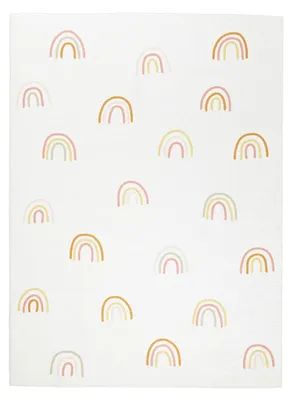 Zdjęcie produktu dla Dywan dziecięcy nadający się do prania - Evi Rainbow Kolorowy
