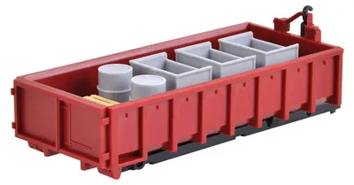 Produktbild von Kibri 15709 - H0 Hakenabrollaufbau mit Abrollmulde und Ladegut - Neu