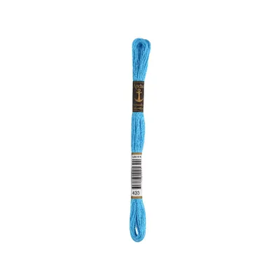Image de Fil à broder Anchor Sticktwist 4635000-00433 bleu-turquoise, 100 % coton