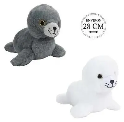 Image de Peluche Bozami « Phoque » 28 cm, assortiment - Ciuciubabka