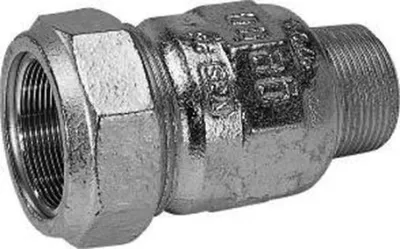 Immagine prodotto di Raccordi GEBO Raccordo a morsetto in ghisa malleabile, tipo A, per tubo in acciaio, AG 3/8", zincato, 1 pz.