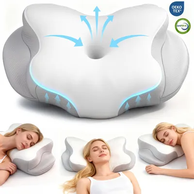 Produktbild von Kopfkissen Memory Foam Nackenkissen Ergonomisches Kissen Nackenstützkissen
