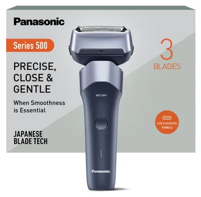 Produktbild von Panasonic Series 500 ES-ERM3FV503 3-Klingen Nass- & Trockenrasierer, wiederaufla