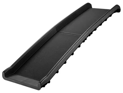 Image de Ramp pour chiens Wiltec, 155 x 40 cm, capacité de 90 kg, pliable, avec surface antidérapante en picots. Rampe d'accès pliable en PP pour chiens, idéale pour les voitures, les SUV et les pick-up