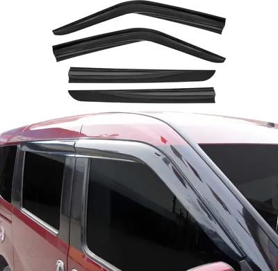 Image de Déflecteurs De Vent Pluie D'air pour Fiat Doblo 2010-2021 Acrylique 4 Pcs
