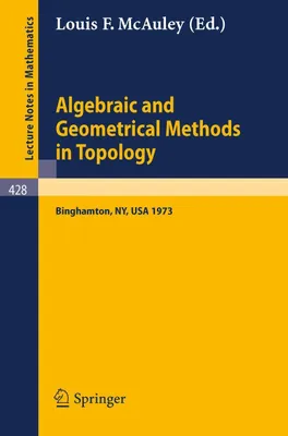 Produktbild von Algebraic and Geometrical Methods in Topology