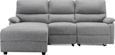 Produktbild von Vente-unique LUNANO, Ecksofa, Wohnzimmer, Hellgrau, 4 Sitz(e), Hellgrau, 480 kg