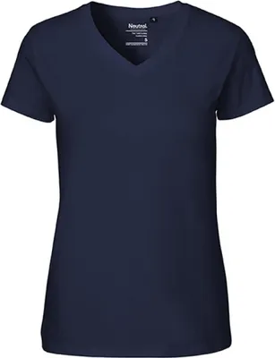 Produktbild von Neutral O81005 | Damen V-neck T-Shirt - Farbe: Navy - Größe: M