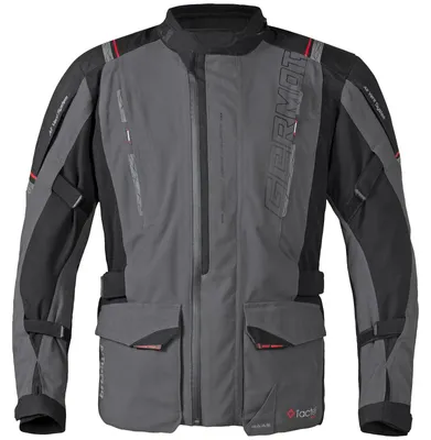 Immagine prodotto di Germot Amaruq giacca impermeabile in tessuto da moto, nero/antracite/rosso, 6XL