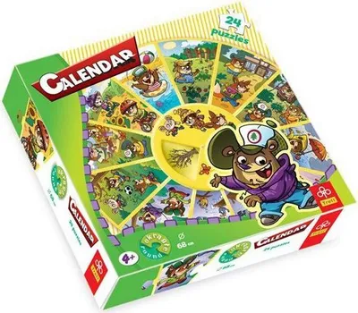 Produktbild von Trefl Rundpuzzle - Kalender, 24 Teile