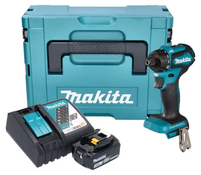 Immagine prodotto di Makita DDF 083 RF1J Trapano avvitatore a batteria 18 V 40 Nm 1/4'' brushless + 1x batteria ricaricabile 3,0 Ah + caricabatterie + Makpac
