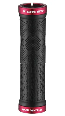 Immagine prodotto di Manopole Token TK9881 ROSSE - ergonomiche, lavabili, leggere, MTB,BMX