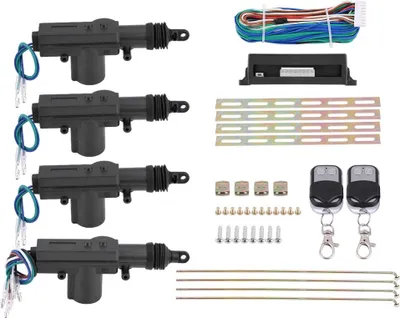 Produktbild von 12 V 4 Türwagen -Stromverriegelung /Entsperren Sie Remote -Kit 2 Keschlartloser Eingang Automatisch Zentralverriegelungssystem