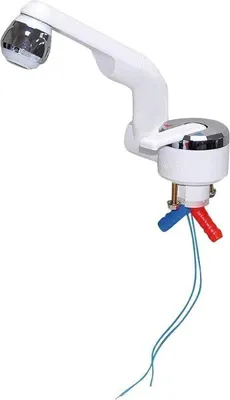 Image de Barwig 20000-230 Mitigeur monocommandé Raccord de flexible 10mm Blanc, Chrome