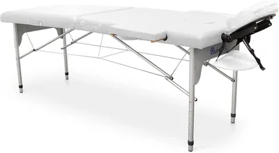 Productafbeelding van Opvouwbare stoel van aluminium, model Easy, afmetingen 186 x 66 cm, wit