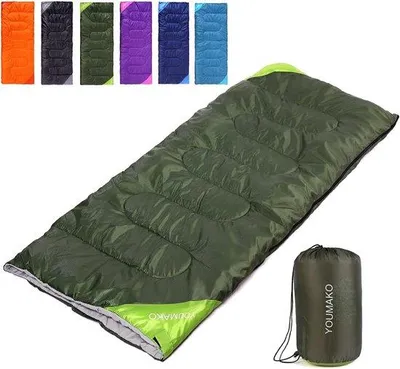 Image de Sac de couchage Famanu pour adultes et enfants - Léger, imperméable, confortable pour le printemps, l'été et l'automne
