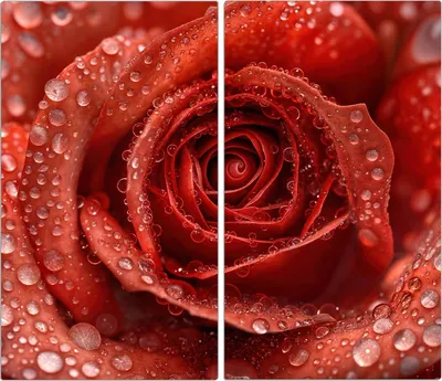 Produktbild von Spritzschutz Herdabdeckplatte Schneidebrett aus Glas Wassertropfen Rose 2-Teilig (60x52cm)
