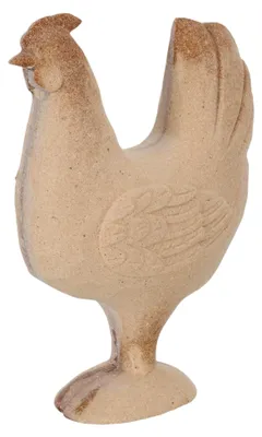 Produktbild von Handgeschnitzte Holzfigur Huhn Rustikale Osterhenne zum Bemalen Langlebige Holzfigur für Wohn- und Festtagsdekoration