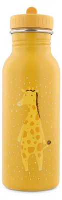 Produktbild von Trixie Trinkflasche Edelstahl Kinder Wasserflasche 500ml Mr. Giraffe gelb