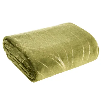 Zdjęcie produktu dla Eurofirany koc salon koc sofa koc LOTOS 4 150x200 cm zielony oliwkowy zielony złoty