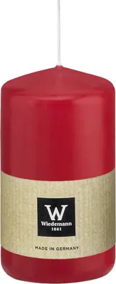 Produktbild von Stumpenkerze aus Paraffin, Altrot, Wiedemann, 100/58 mm, Brenndauer ca. 33h