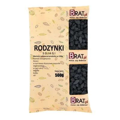 Zdjęcie produktu dla Rodzynki Sojagi 500g Brat.pl