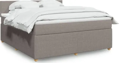Produktbild von Möbel Boxspringbett mit Matratze Taupe 180x200 cm Stoff - Klassische Bettrahmen 3289832