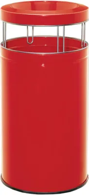 Image de Wesco Cendrier sur pied Big Ash, Cendrier combiné, Cendrier, Poubelle, Cendrier sur pied, tôle d'acier, rouge, 120 L, 355901-02