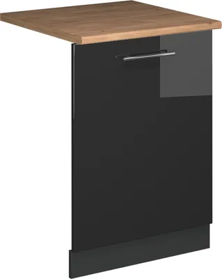 Produktbild von Geschirrspülblende Vicco Fame-Line Anthrazit Hochglanz 60 cm , AP Eiche, Model 54819