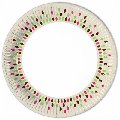 Immagine prodotto di 10 piatti di carta con i colori dell'autunno - Grande 23 cm