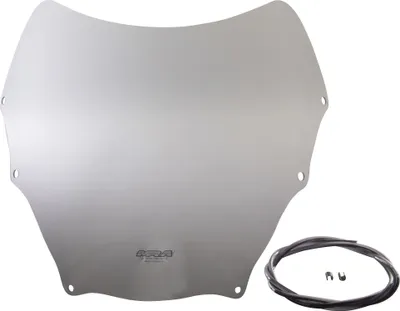 Image de Pare-brise MRA forme originale O gris fumé avec ABE pour Kawasaki GPZ 1100